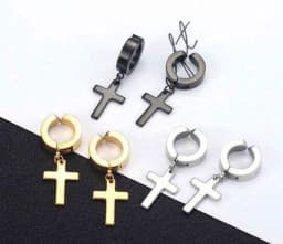 Men Magnetic Cross Earrings (Just one piece)