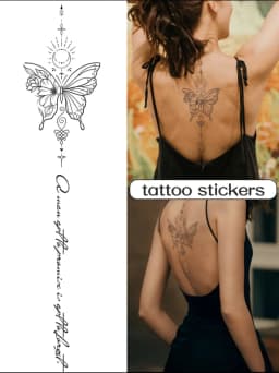 Spine Tattoo Sticker