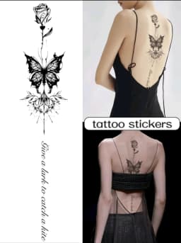 Temporary Spine Tattoo stickers